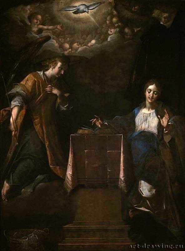 Благовещение. 1613 - Маньеризм Чехия Прага, Национальная галерея