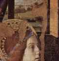 Благовещение, фрагмент. Деталь: голова архангела Гавриила. 1474 - The Annunciation, detail. Detail: head of the Archangel Gabriel. 1474Холст, маслоВозрождениеИталияСиракузы. Национальный музей, палаццо Белломо