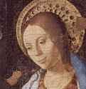 Благовещение, фрагмент. Деталь: голова Марии. 1474 - The Annunciation, detail. Detail: head of Mary. 1474Холст, маслоВозрождениеИталияСиракузы. Национальный музей, палаццо Белломо
