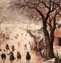 Зимний пейзаж - Масло, дерево 29,4 x 46,4 Художественно-исторический музей Вена