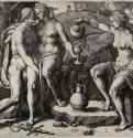 Лот с дочерьми. 1530 - Резцовая гравюра на меди. Вена. Собрание графики Альбертина. Нидерланды.