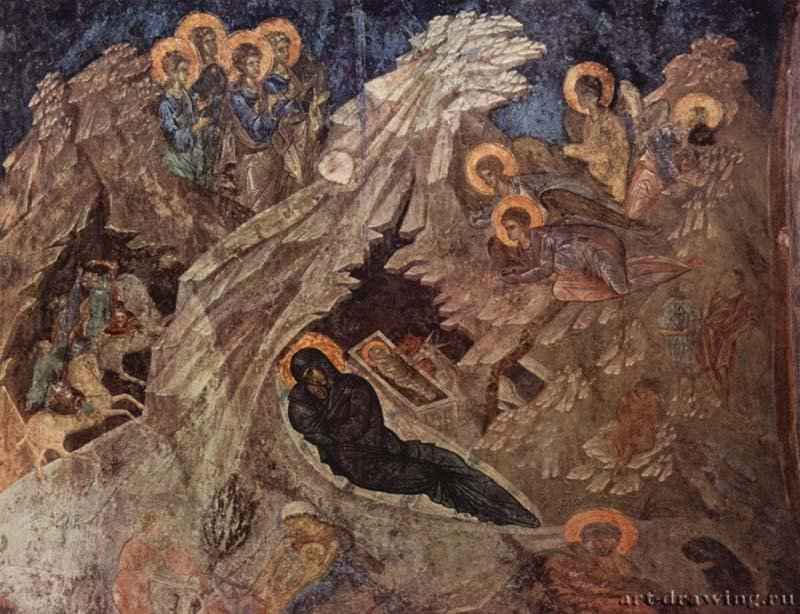 Мастер церкви Перивлепты в Мистре. Рождество Христово. 1348-1380.