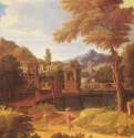 Воображаемый пейзаж, 1660 - 1670 г. - Холст; 57 x 66,5 см. Барокко. Нидерланды (Фландрия). Будапешт. Венгерский музей изобразительных искусств.