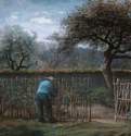 Подрезая виноградные лозы, 1860 -1864 г. - Пастель, бумага; 43,8 x 64,1 см. Музей изящных искусств. Бостон. Франция.