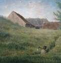 Тропинка в пшеничном поле, 1867 г. - Карандаш, пастель, бумага; 40 x 50,8 см. Музей изящных искусств. Бостон. Франция.