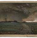 Приближающаяся буря, 1867 - 1868 г. - Карандаш, пастель, бумага; 42,0 x 53,7 см. Музей изящных искусств. Бостон. Франция.