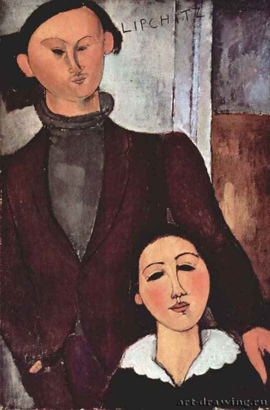 Портрет Жака Липшица и его жены - 191781 x 54 смХолст, маслоПарижская школаФранцияЧикаго. Художественный институт