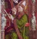 Алтарь отцов церкви, внутренняя сторона правой створки. св. Амвросий. 1471-1475 - 216 x 91 смДеревоВысокая готикаГерманияМюнхен. Старая пинакотека