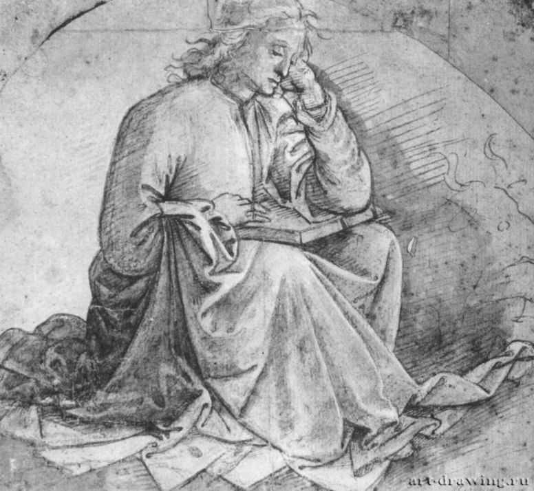Евангелист Лука. 1480. - Перуджино, Пьетро: Лилль. Дворец изящных искусств, Кабинет рисунков.