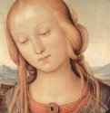 Мадонна с Иоанном Крестителем. Фрагмент. Голова мадонны. 1505-1510 - Дерево, маслоВозрождениеИталияЛондон. Национальная галерея