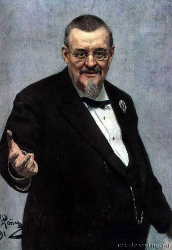 Портрет Владимира Спасовича. 1891 - Холст, маслоРеализмРоссия
