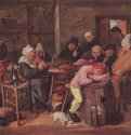 Праздник забоя скота - 1630-1640 *34 x 37 смДерево, маслоБароккоНидерланды (Фландрия)Шверин. Государственный музей, картинная галерея