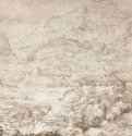 Альпийский пейзаж с рекой, деревней и замком. 1553 - 357 х 444 мм. Перо коричневой тушью, отмывка коричневым тоном, на бумаге. Нью-Йорк. Библиотека Пирпонта Моргана. Нидерланды.