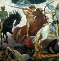 Воины Апокалипсиса, 1887 г. - Холст, масло. Россия.