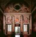 Вилла Медичи в Поджо-а-Кайно. Большая зала Льва X c фресками - Города Италии: Флоренция. Начата около 1521. Фреска.