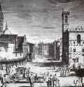 Улицы Проконсоло с Барджелло и Бадией. 18 век - Города Италии: Флоренция.