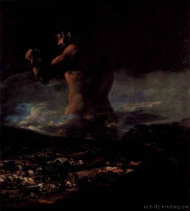 Колосс (или "Паника") - 1808-1810116 x 105 смХолст, маслоРококо, классицизм, реализмИспанияМадрид. Прадо