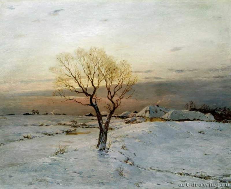 Морозное утро, 1894 г. - Холст, масло. Россия.