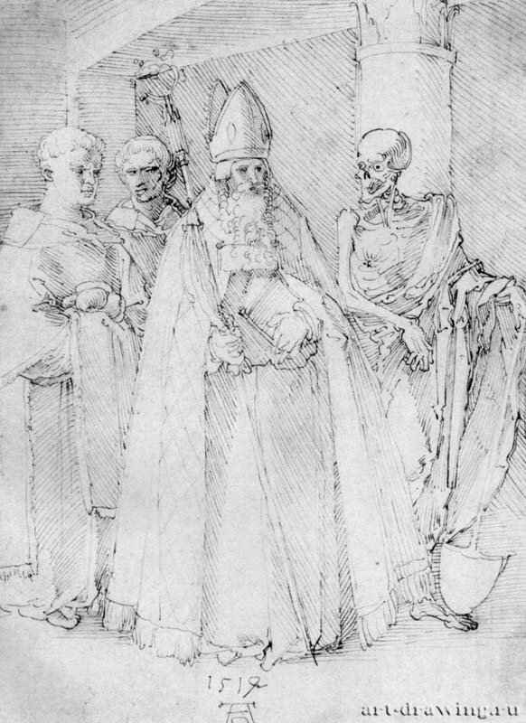 Святой Фридолин. 1514 - 23,3 x 17 Перо на бумаге Музей Бойманса - ван Бёйнингена Роттердам